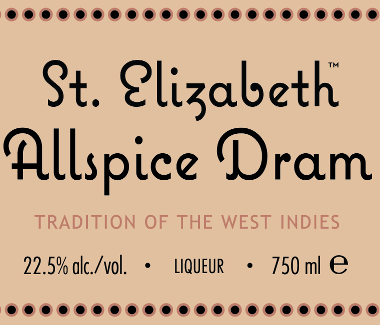 St. Elizabeth Allspice Dram label