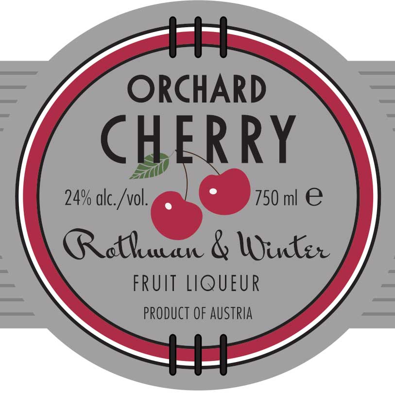 Rothman & Winter Orchard Cherry Liqueur label