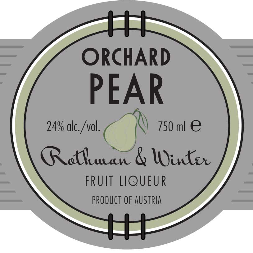 Rothman & Winter Orchard Pear Liqueur label